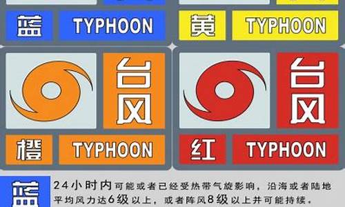 台风预警等级英文翻译_台风预警等级英文翻