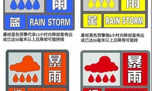 暴雨预警等级划分标准_暴雨预警等级