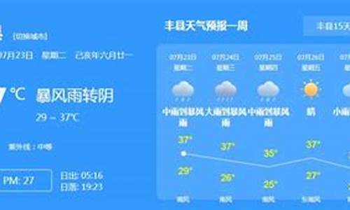 徐州丰县天气_徐州丰县天气预报15天查询百度